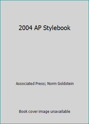 2004 AP Stylebook 0917360230 Book Cover