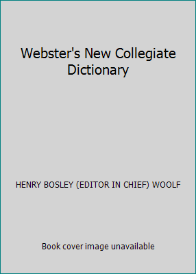 Webster's New Collegiate Dictionary 0877793190 Book Cover