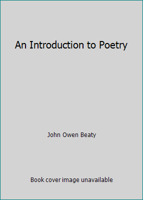 An Introduction to Poetry B000L3PYIO Book Cover