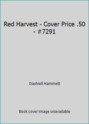 Red Harvest - Cover Price .50 - #7291 B00CABI07W Book Cover