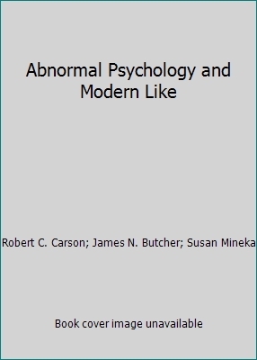 Abnormal Psychology and Modern Like 0673981614 Book Cover