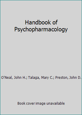 Handbook of Psychopharmacology 1879237733 Book Cover