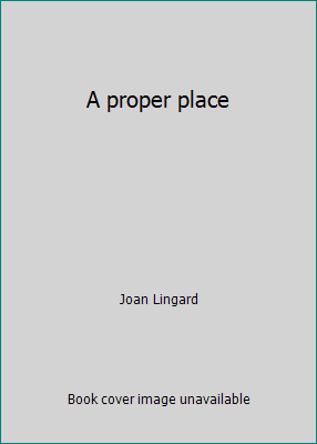 A proper place 0840764251 Book Cover