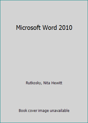 Microsoft Word 2010 076383758X Book Cover
