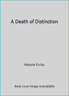 A Death of Distinction 0750510218 Book Cover