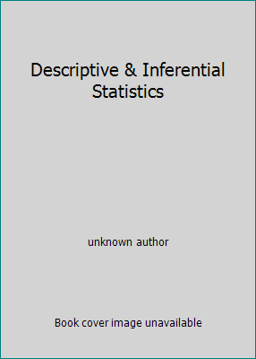 Descriptive & Inferential Statistics 1308201265 Book Cover