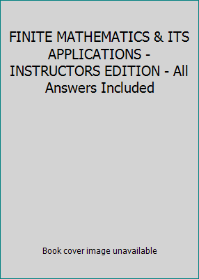 FINITE MATHEMATICS & ITS APPLICATIONS - INSTRUC... 0321600134 Book Cover