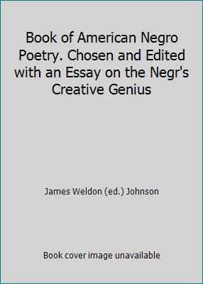 Book of American Negro Poetry. Chosen and Edite... B07GXZSC5J Book Cover