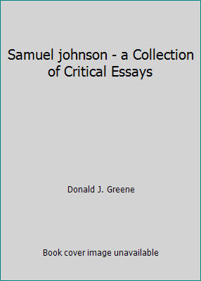 Samuel johnson - a Collection of Critical Essays B00LCHA7HQ Book Cover