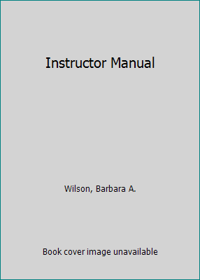 Instructor Manual 1567780024 Book Cover