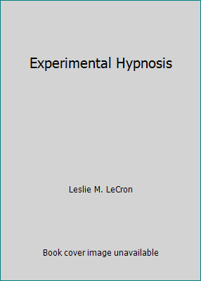 Experimental Hypnosis B001KW27N0 Book Cover
