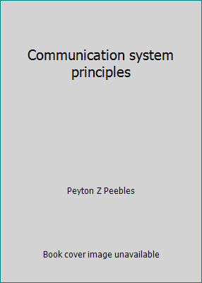 Communication system principles 0201057581 Book Cover