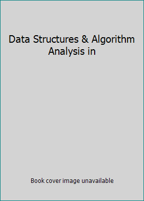 Data Structures & Algorithm Analysis in 0321373197 Book Cover