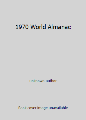 1970 World Almanac B000H698AA Book Cover
