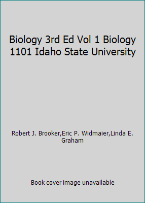 Biology 3rd Ed Vol 1 Biology 1101 Idaho State U... 0078138779 Book Cover