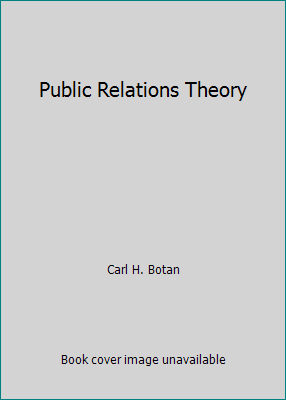 Public Relations Theory 0805803823 Book Cover