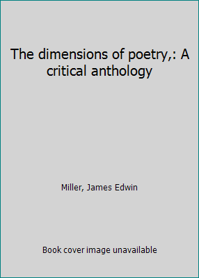 The dimensions of poetry,: A critical anthology B0007GSSL0 Book Cover