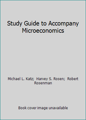 Study Guide to Accompany Microeconomics 0256171777 Book Cover