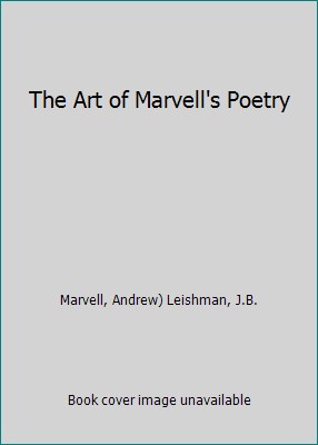 The Art of Marvell's Poetry B000OSMRTA Book Cover