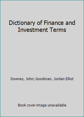 Dictionary of Finance and Investment Terms 0613913248 Book Cover