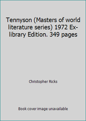 Tennyson (Masters of world literature series) 1... B005MDW65M Book Cover