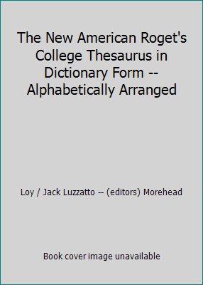 The New American Roget's College Thesaurus in D... B01MFEH48W Book Cover