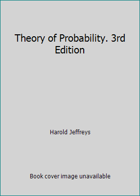 Theory of Probability. 3rd Edition B001B3KP7S Book Cover