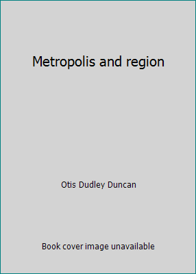 Metropolis and region B0000CKRO1 Book Cover