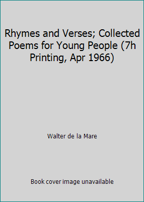 Rhymes and Verses; Collected Poems for Young Pe... B000OLKKTQ Book Cover