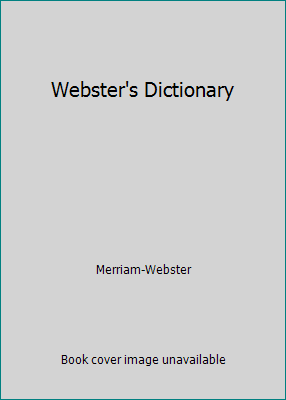 Webster's Dictionary 1577232534 Book Cover