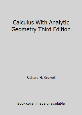 Calculus With Analytic Geometry Third Edition B005KDLBNW Book Cover