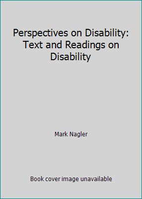 Perspectives on Disability: Text and Readings o... 0962764019 Book Cover