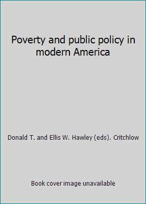 Poverty and public policy in modern America 025606024X Book Cover