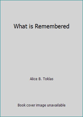 What is Remembered 0747404399 Book Cover