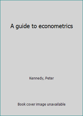 A guide to econometrics 0262111101 Book Cover
