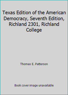 Texas Edition of the American Democracy, Sevent... 0073218030 Book Cover