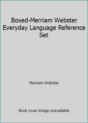 Boxed-Merriam Webster Everyday Language Referen... 087779958X Book Cover