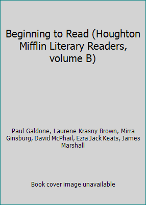 Beginning to Read (Houghton Mifflin Literary Re... 0395480108 Book Cover