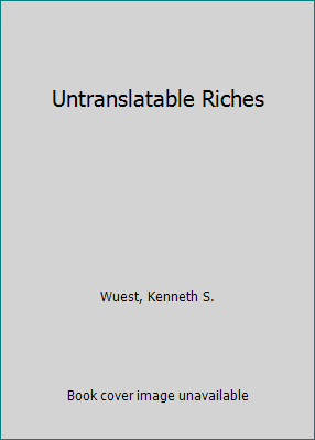 Untranslatable Riches 0802812414 Book Cover