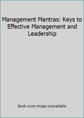 Management Mantras: Keys to Effective Managemen... 8184953097 Book Cover