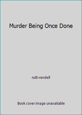 Murder Being Once Done 0553148648 Book Cover