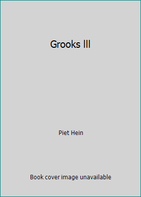 Grooks lll 8741877144 Book Cover