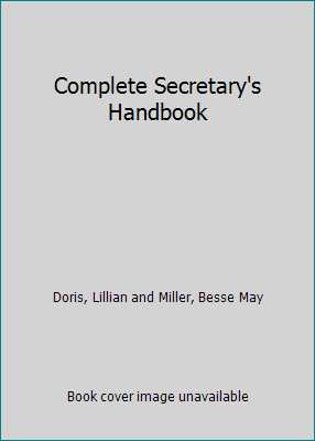 Complete Secretary's Handbook B00126KHUO Book Cover
