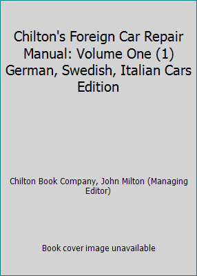 Chilton's Foreign Car Repair Manual: Volume One... B00HMC7U1Q Book Cover