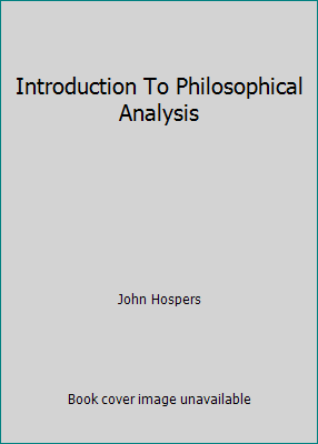 Introduction To Philosophical Analysis B000UDWBUO Book Cover