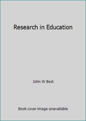 Research in Education B000Z3B35S Book Cover