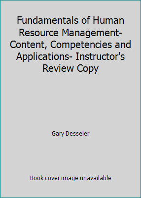 Fundamentals of Human Resource Management- Cont... 0136072585 Book Cover