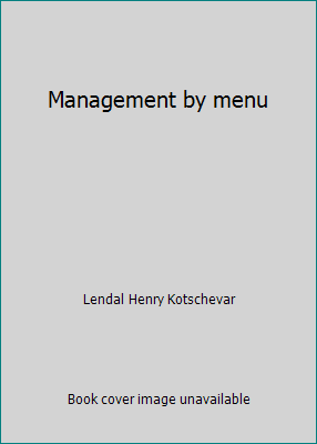 Management by menu 0915452200 Book Cover