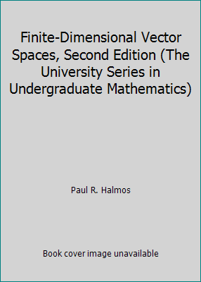 Finite-Dimensional Vector Spaces, Second Editio... B00DDUGECM Book Cover