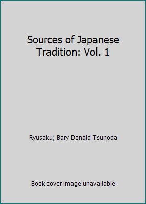 Sources of Japanese Tradition: Vol. 1 B00504A9CU Book Cover